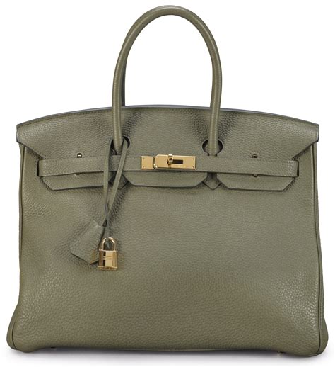 HERMES Togo BIRKIN 35 Vert Veronese 